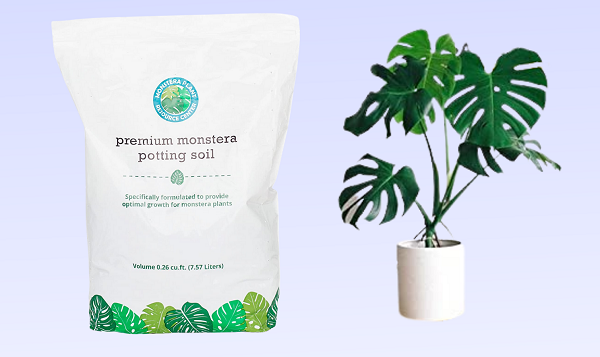 Premium Monstera Potting Soil - Quick Drain Potting Soil for Monstera Deliciosa